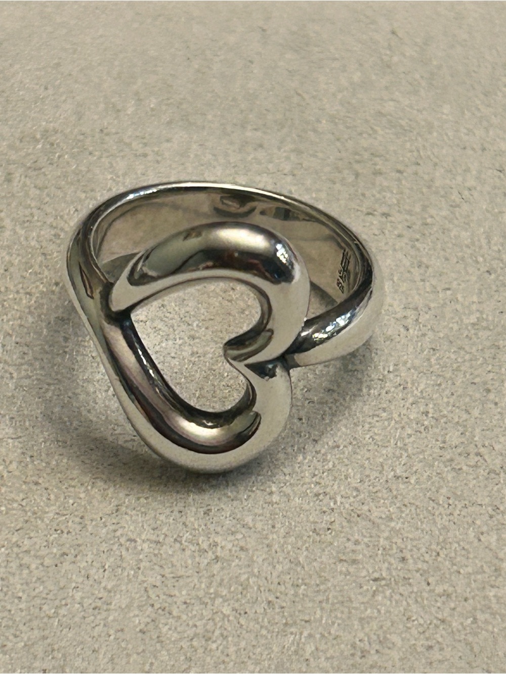 James Avery Sterling Silver Open Heart Ring